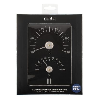 Hita og rakamælir -svartur- Rento