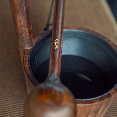 Saunafata bambus- Dökk - Image 4